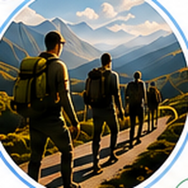Hikers exploring mountain trails